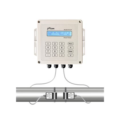 Aquaculture RS485 klemme på flowmeter Digital Ultrasonic Water Meter